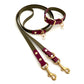 Design Charly - olive meets wine red (Biothane Collection)